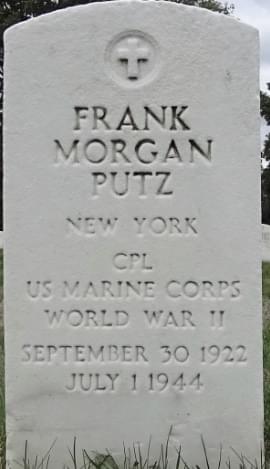 Cpl Frank M. Putz Portrait