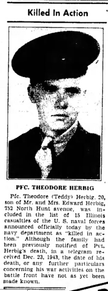 PFC Theodore R. Herbig Portrait